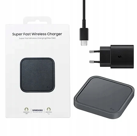 ŁADOWARKA INDUKCYJNA SAMSUNG SUPER FAST WIRELESS CHARGER 15W CZARNA