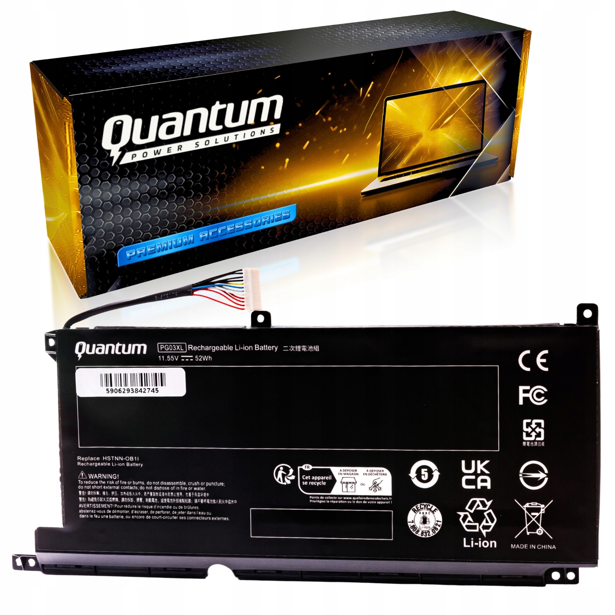 Baterie PG03XL pro notebook Hp Spectre X360 15-AP Pavilion Gaming 16-A 15-DK