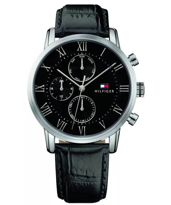 Pánské hodinky Tommy Hilfiger Kane 1791401 – Klasika oceli a černé barvy