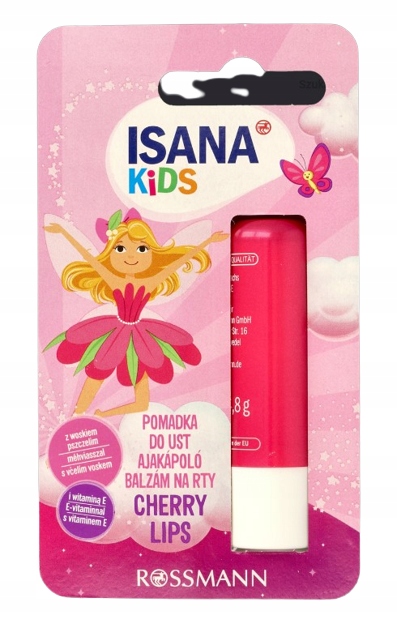ISANA pomadka ochronna KIDS CHERRY LIPS WIT E