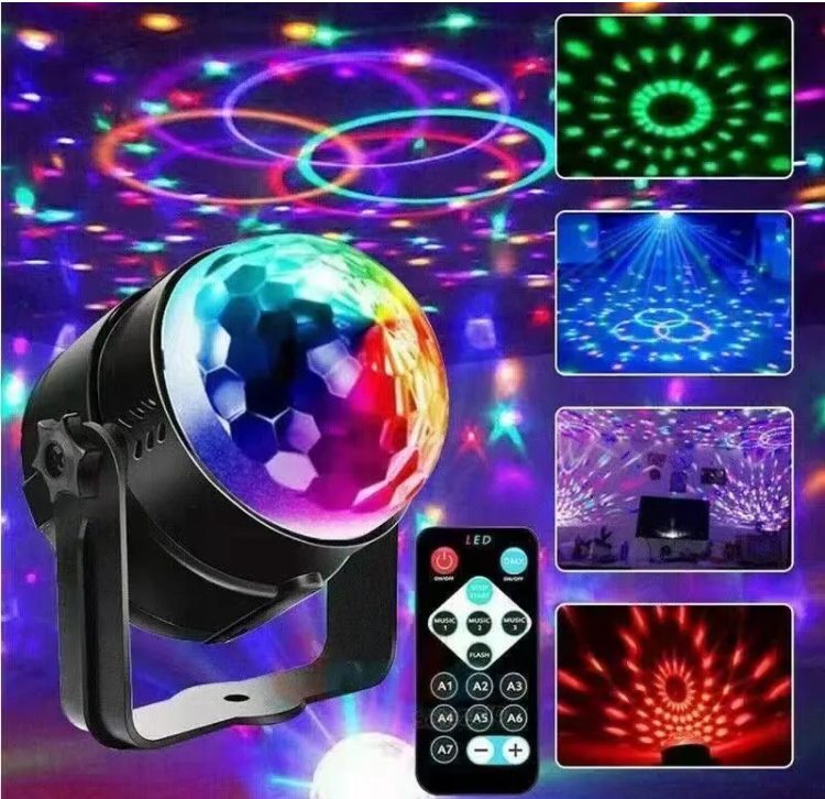 KULA DISCO PROJEKTOR RGB LED DYSKOTEKOWY REFLEKTOR NA IMPREZE LASER + PILOT Kod producenta PROJEKTOR KULA DISCO