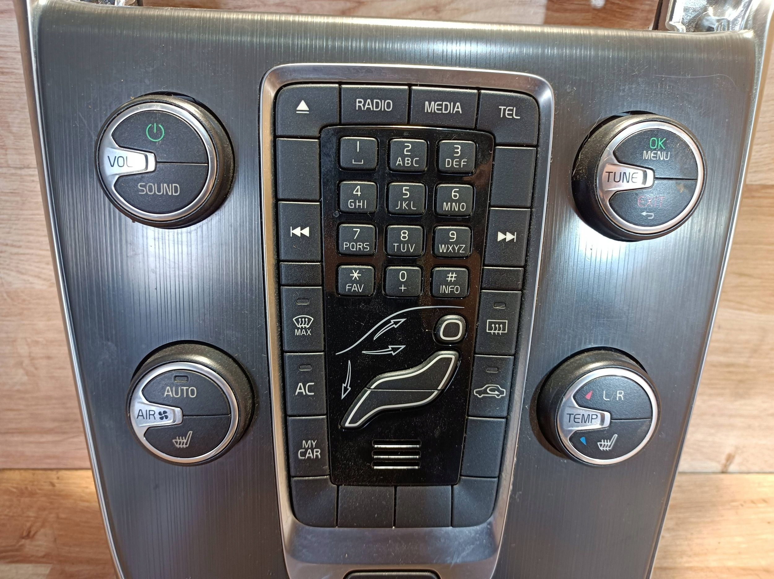 vezérlö panel táblák radia a klímának Volvo V40