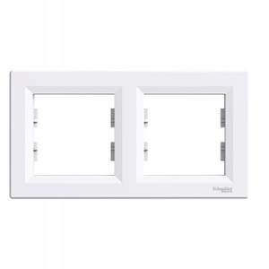 

Asfora Ramka 2-krotna pozioma biała