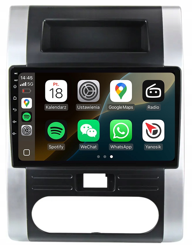 Nissan X-trail T31 Rádio Navigace Android Apple Carplay Duduauto