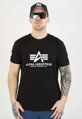 Tričko Alpha Industries Basic T 2Pack 106524 černá tmavě zelená