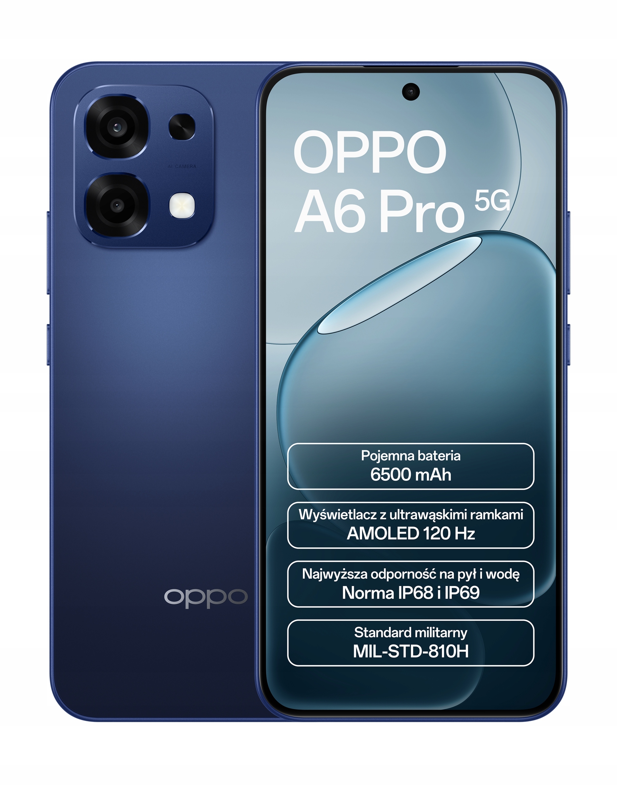 Smartfon Oppo A6 Pro 8 Gb 256 Gb 5G niebieski