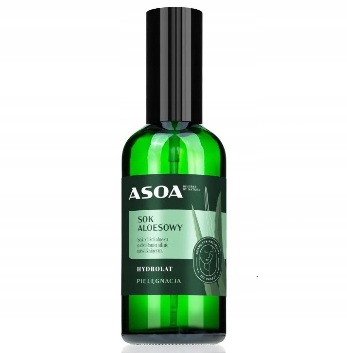 ASOA SOK ALOESOWY HYDROLAT ALOES NAWILŻAJĄCY KOI