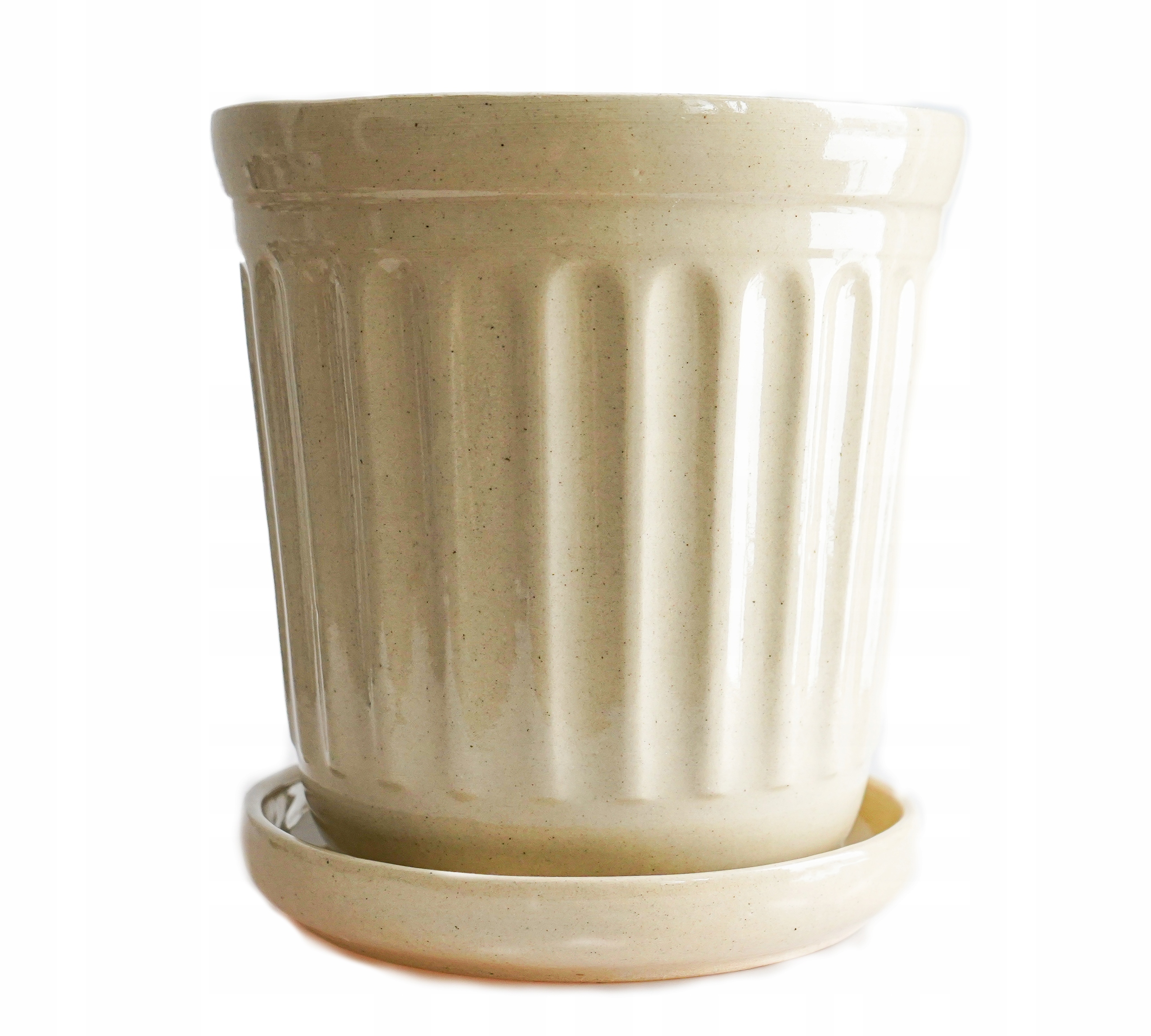 

Donica z podstawką z kamionki, Ø 22,5cm, 23,5 wys.