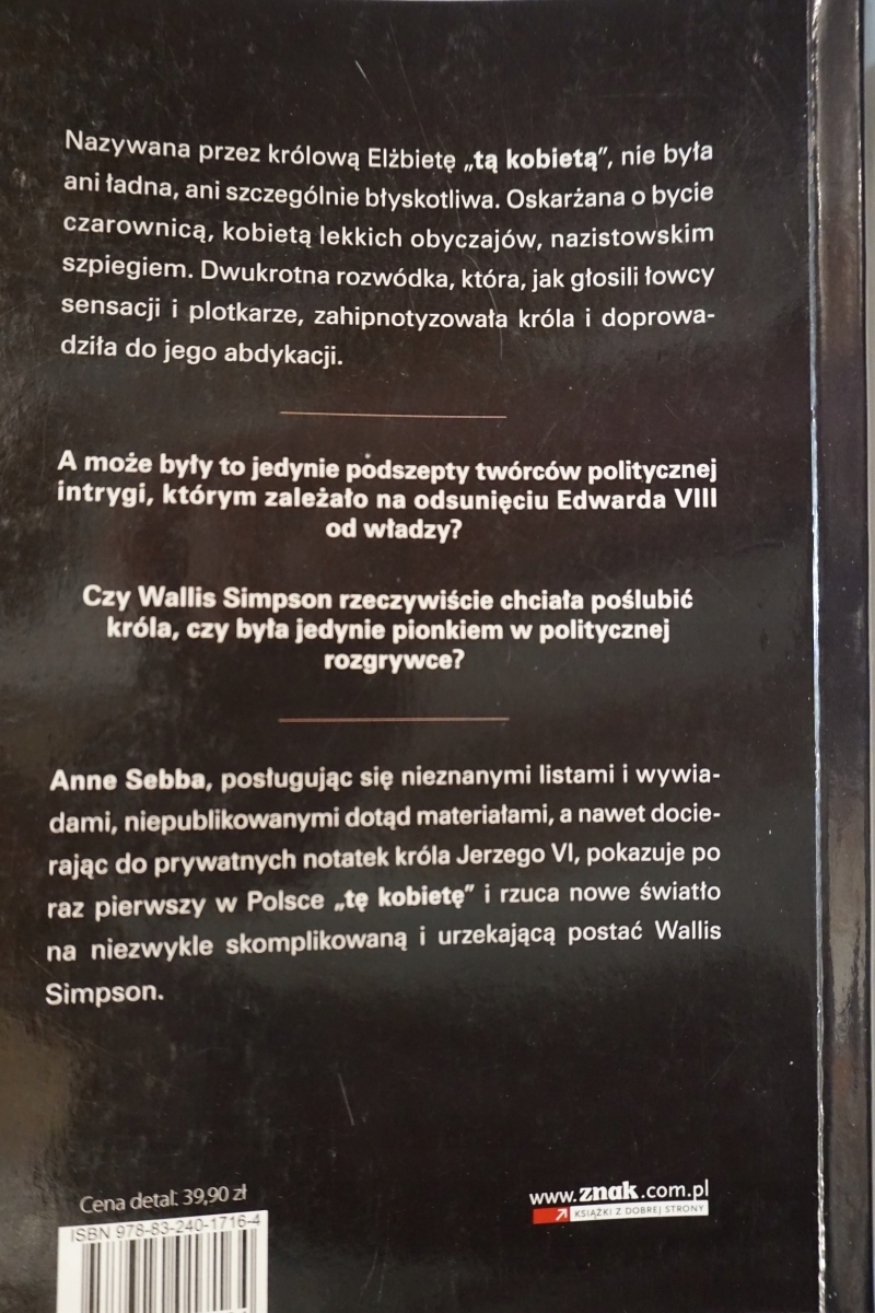 TA KOBIETA WALLIS SIMPSON Język publikacji polski
