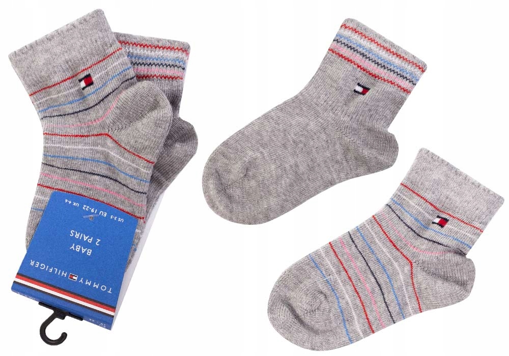 

Tommy Hilfiger Skarpetki Dziecięce 2P Grey r.19-22