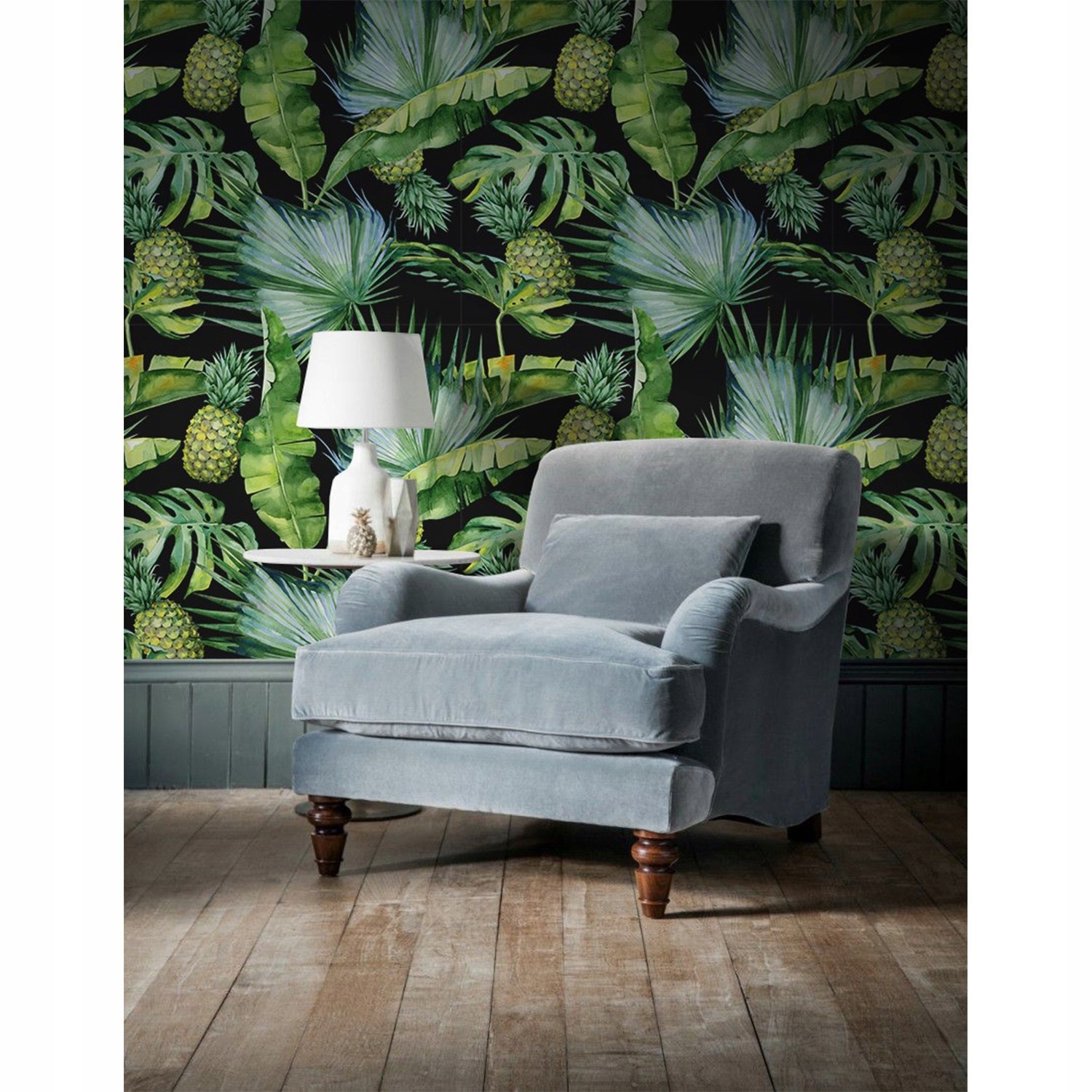 

Tapeta flizelinowa Ananasy liście 416x254 + klej