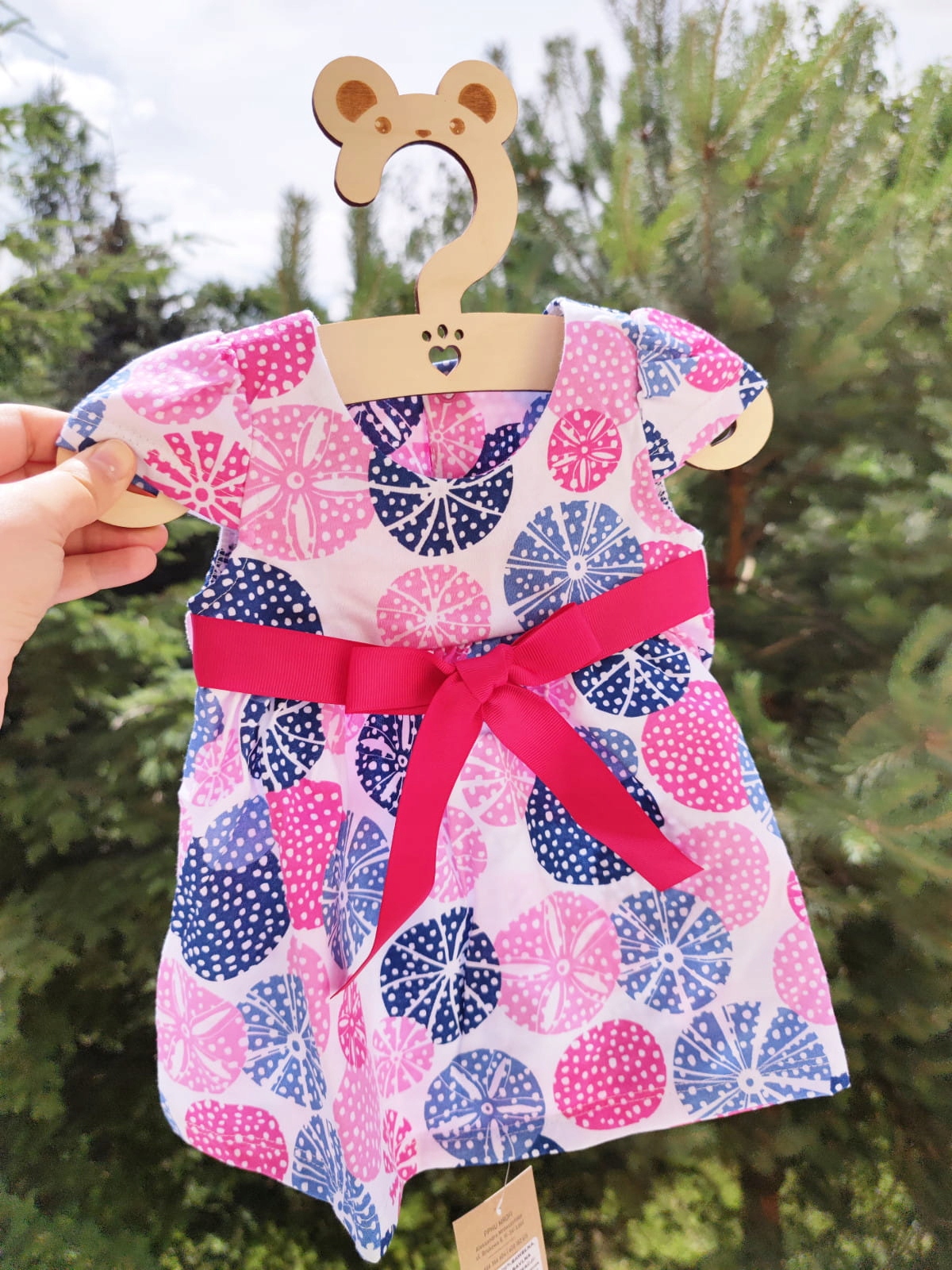 Sukienka w kolorowe dmuchawce Nicola bawełna 62 Marka Mrofi