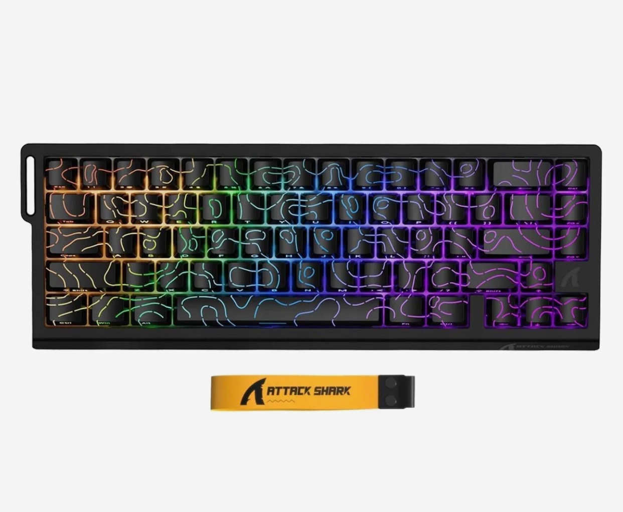 Magnetická klávesnica Attack Shark X68 He Pro Wireless Čierny Contour