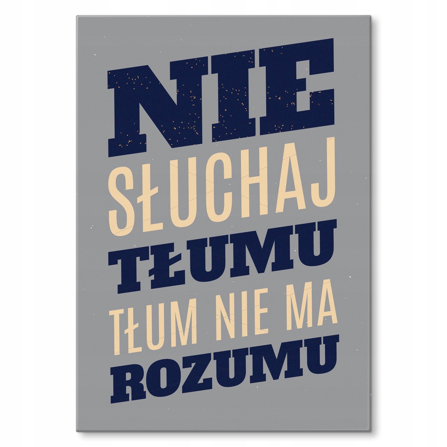 

Plakat metalowy Nie słuchaj tłumu S
