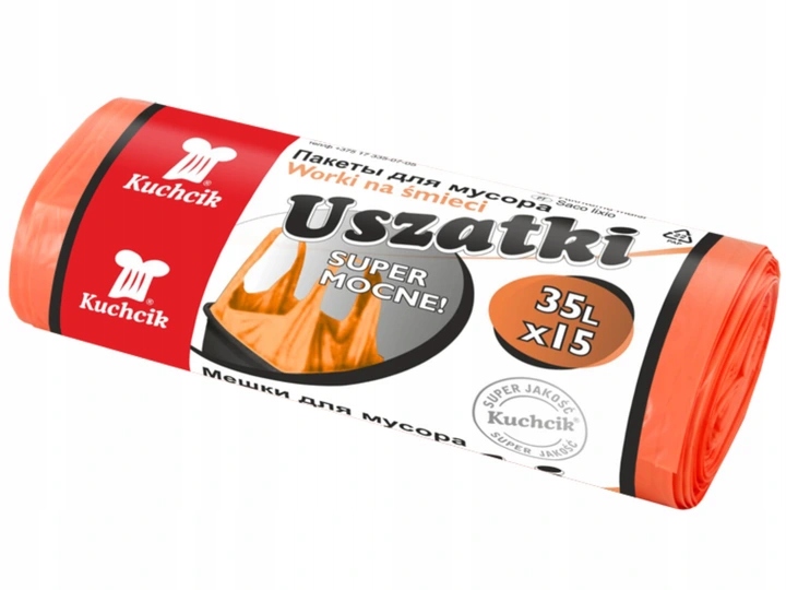 

Worki Na Śmieci 35l odpady na rolce uszatki 15szt.