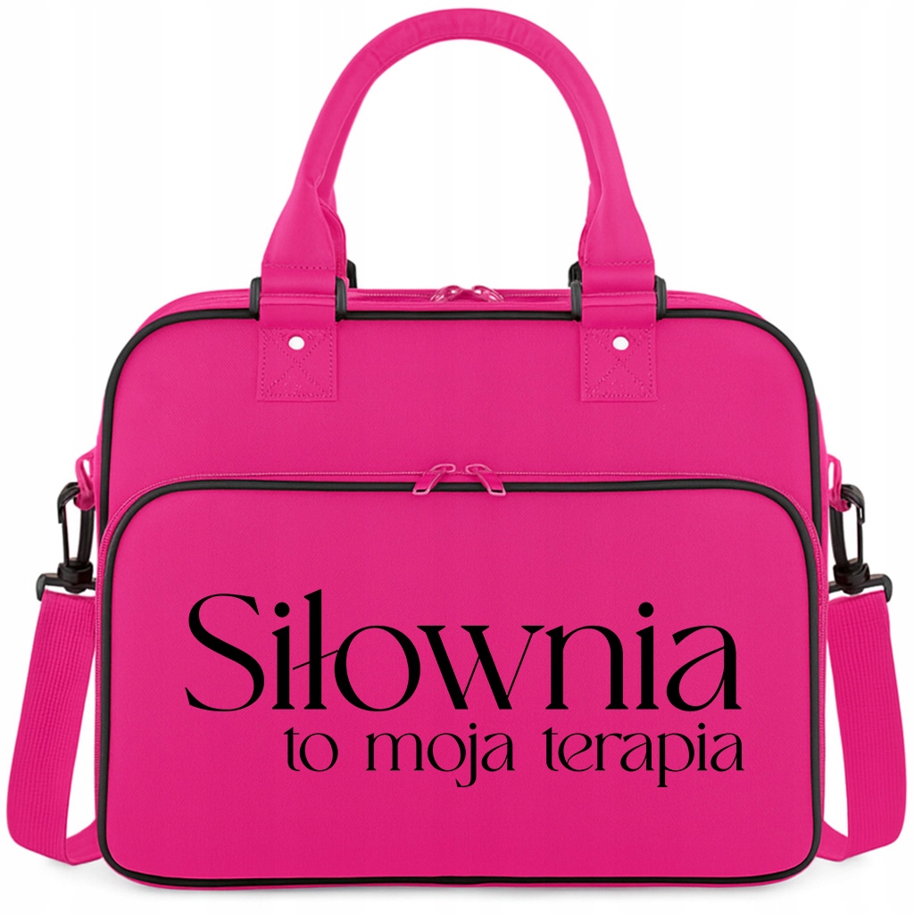 Torba Różowa Siłownia To Moja Terapia Pojemna Na Siłownię Trening Pilates