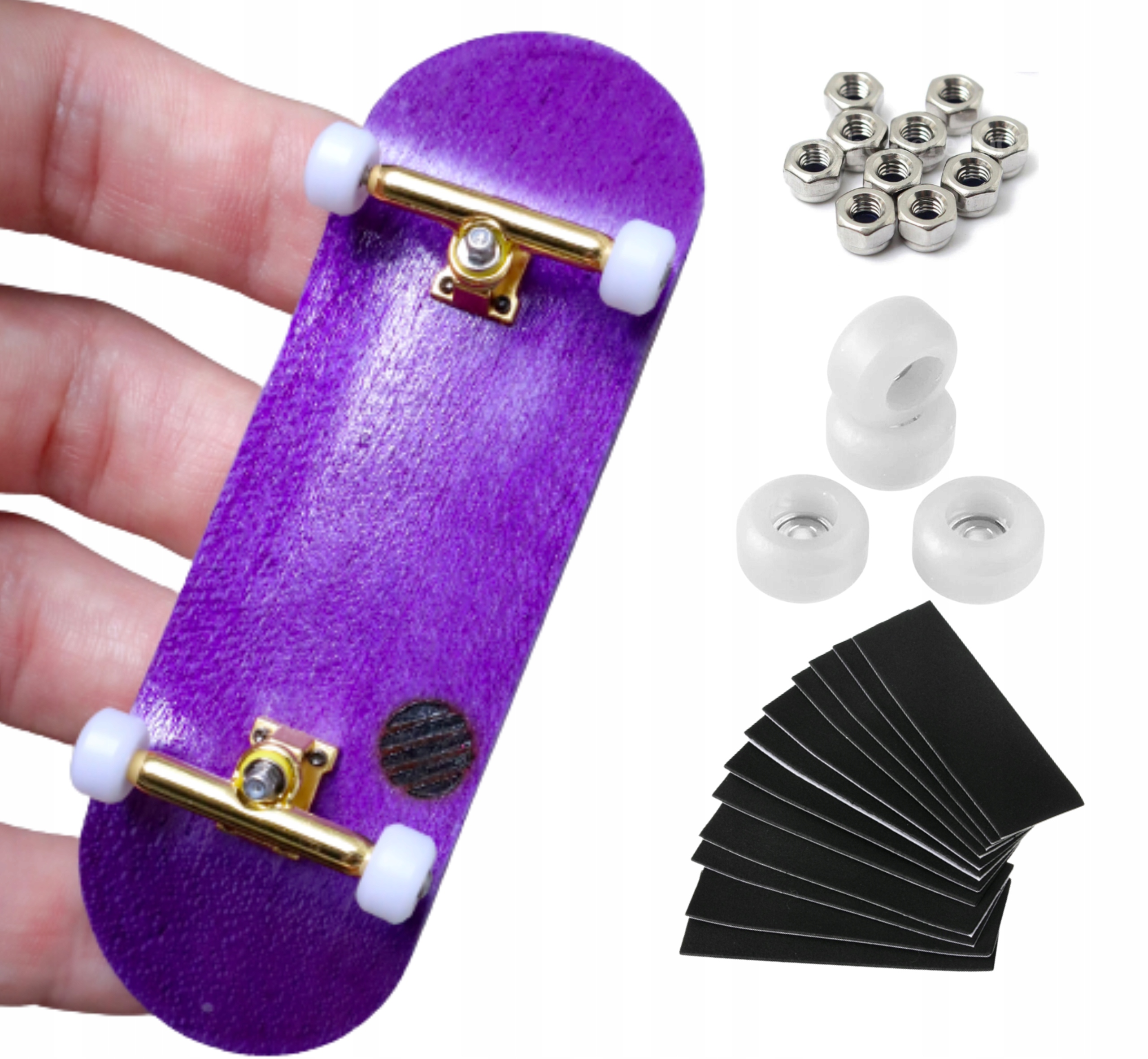 Fingerboard PRO. Mini deskorolka + części zapasowe