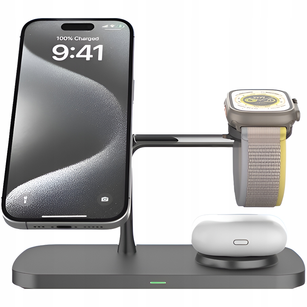 Ładowarka Indukcyjna Qi2 15W do iPhone 12/13/14/15 Airpods/ Apple Watch