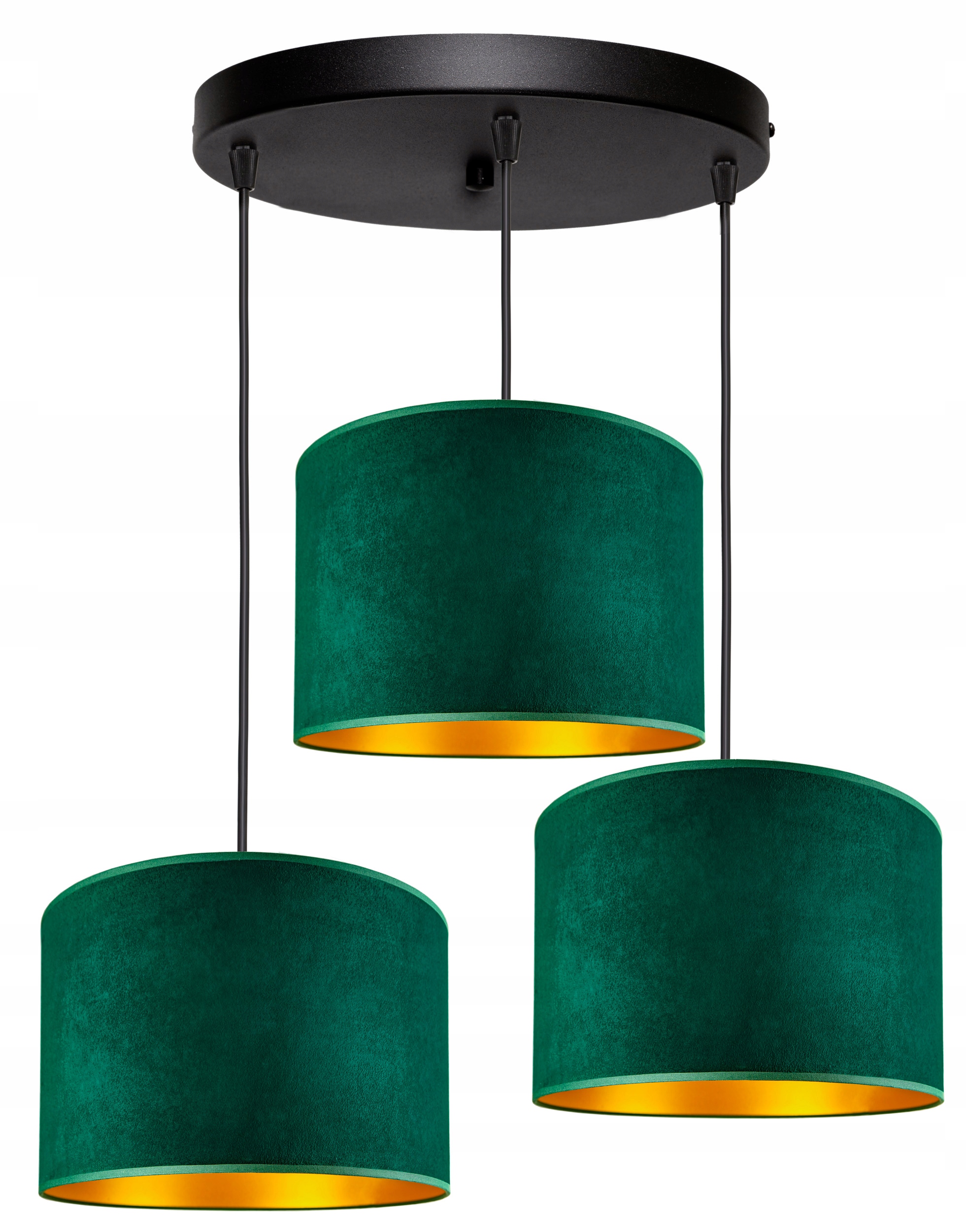 

Lampa Wisząca Sufitowa Żyrandol Abażur Welur Led