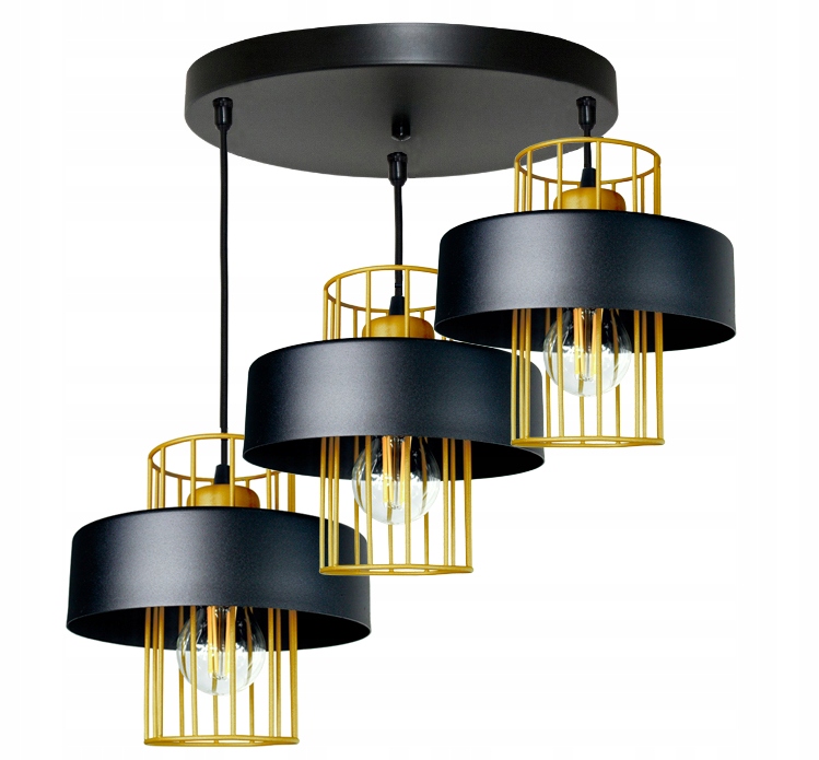 Závěsné stropní svítidlo Loft Prestige 3 černá nad stůl, Led stropní lampa