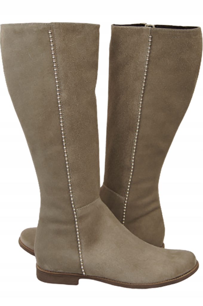 Kozaki Damskie skóra naturalna 153 ElitaBut Marka inna