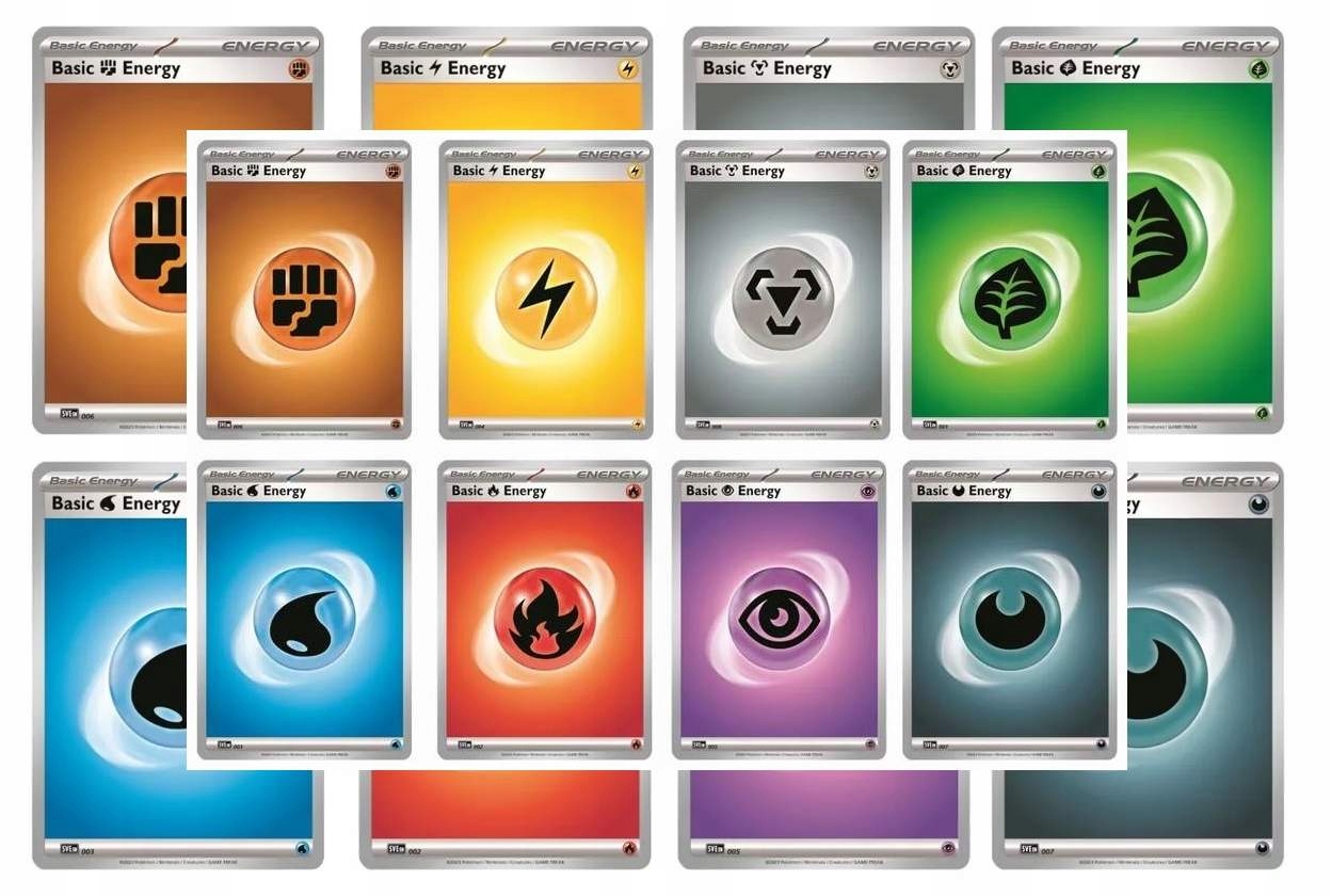 KARTY POKEMON TCG ZESTAW 16 ORYGINALNYCH KART ENERGII
