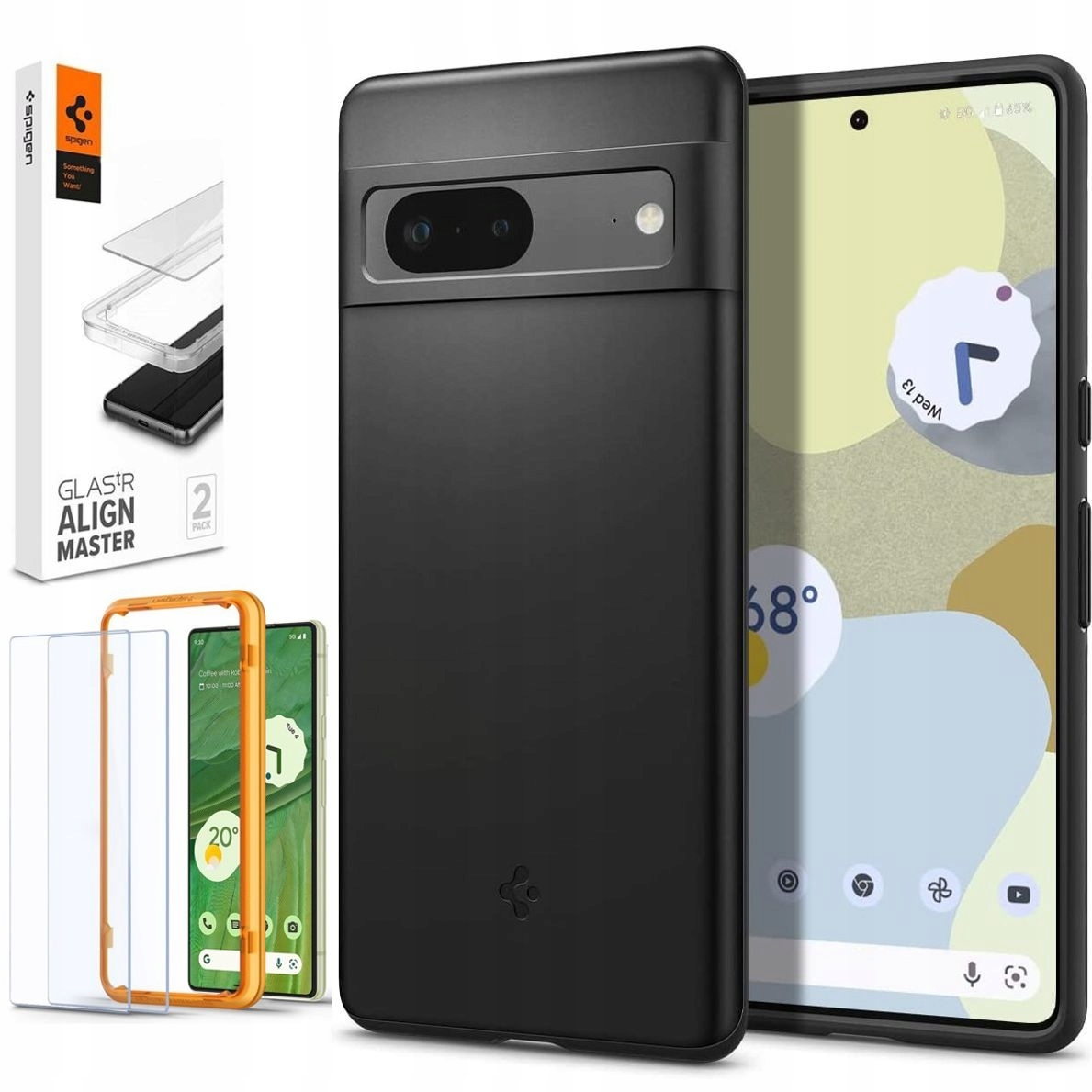 

Etui 2x Szkło Spigen do Google Pixel 7, Spigen Fit