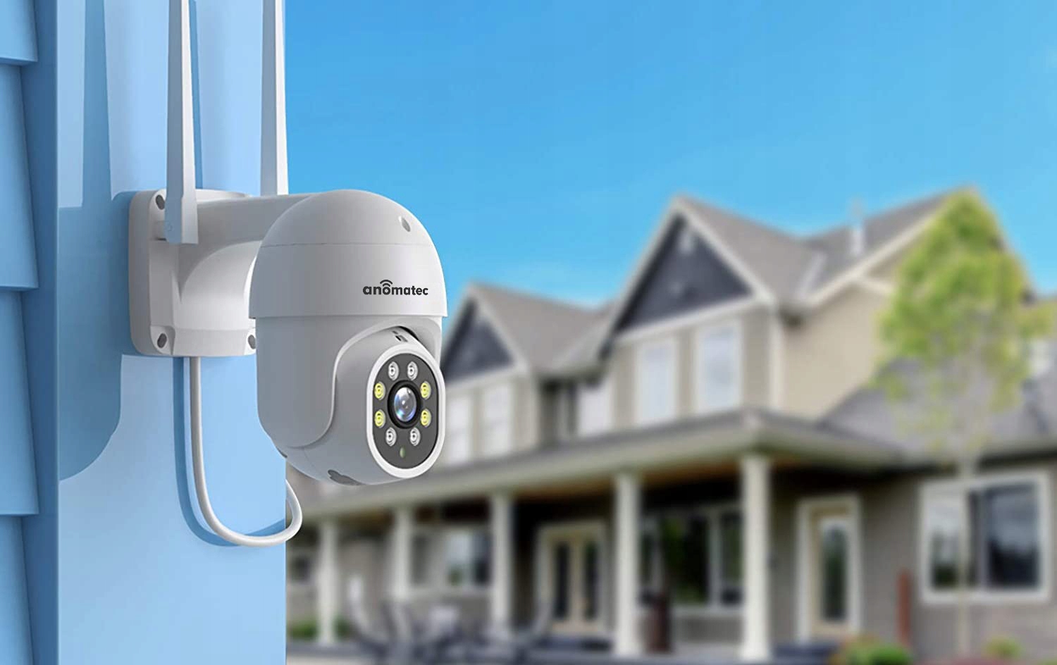 ZEWNĘTRZNA KAMERA IP BEZPRZEWODOWA WIFI OBROTOWA 8MPX 4K TUYA LED DETEKCJA Kod producenta AN-SDIP8036-T1