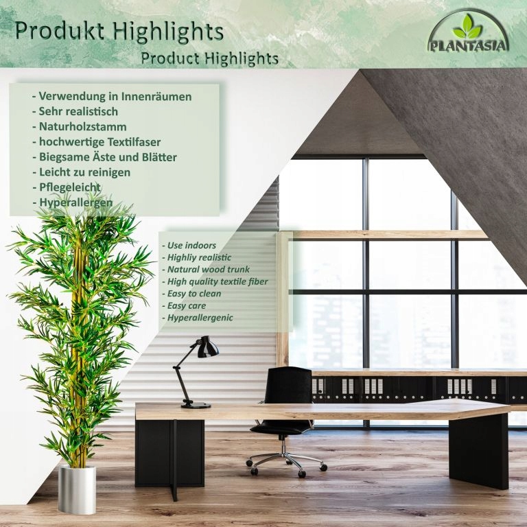 Plantasia Umělý strom bambus, 190 cm