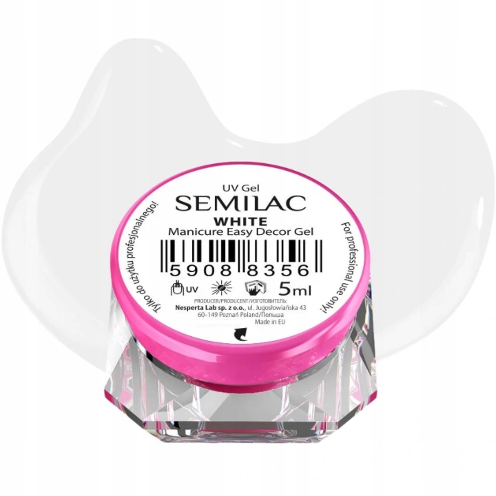 

Semilac Easy Decor Gel White 5ml Do Baby Boomer