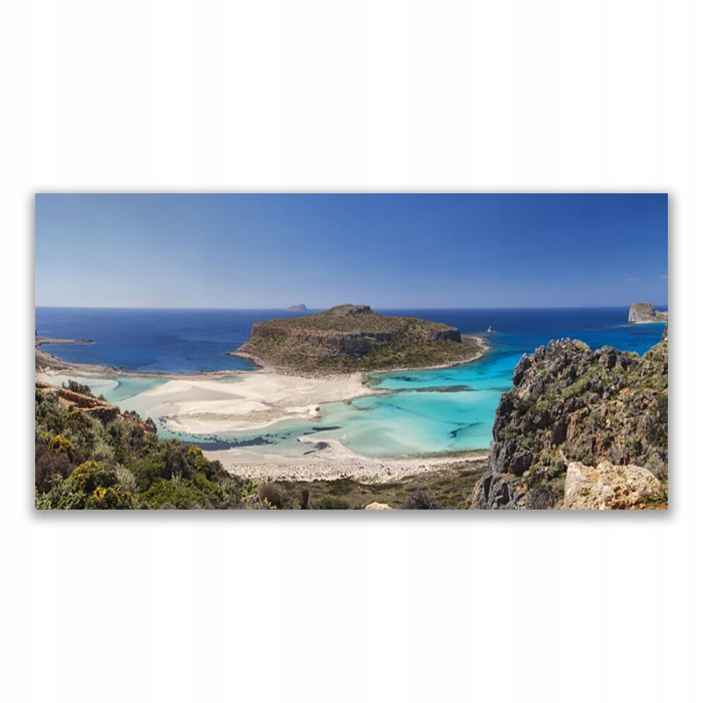 

Fotoobraz na ścianę 140x70 Wyspa Morze Plaża Góry