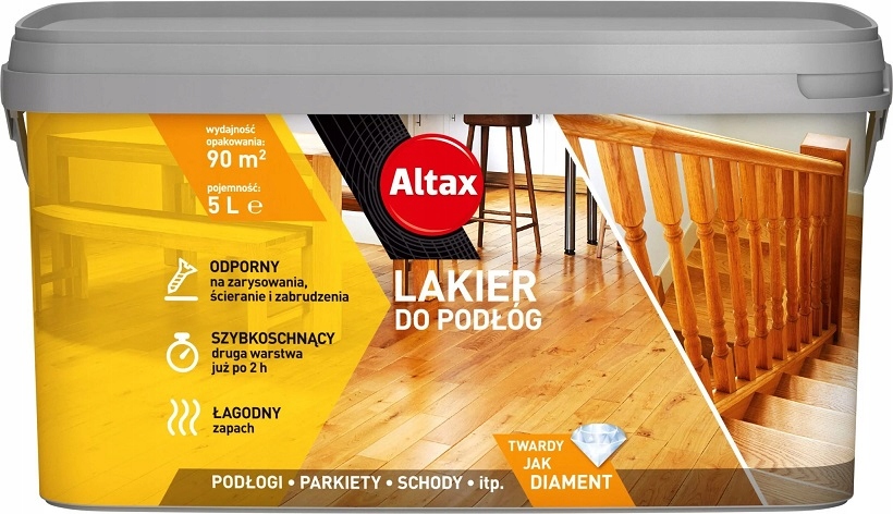 

Altax Lakier Do Podłóg Bezbarwny Półmat 5L