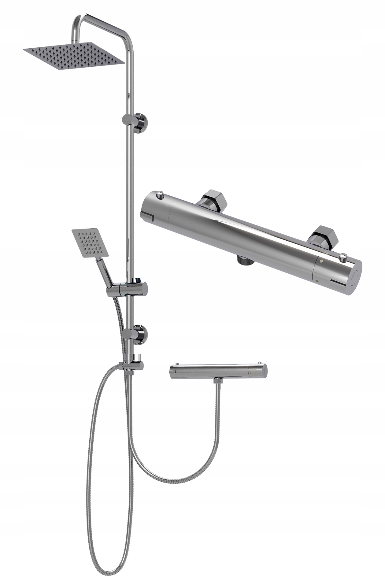 Sprchová Súprava Termostatická Batéria Dažďová Sprcha Kúpeľňa Ripon