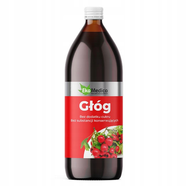 

Sok z głogu 100% bez cukru 1l