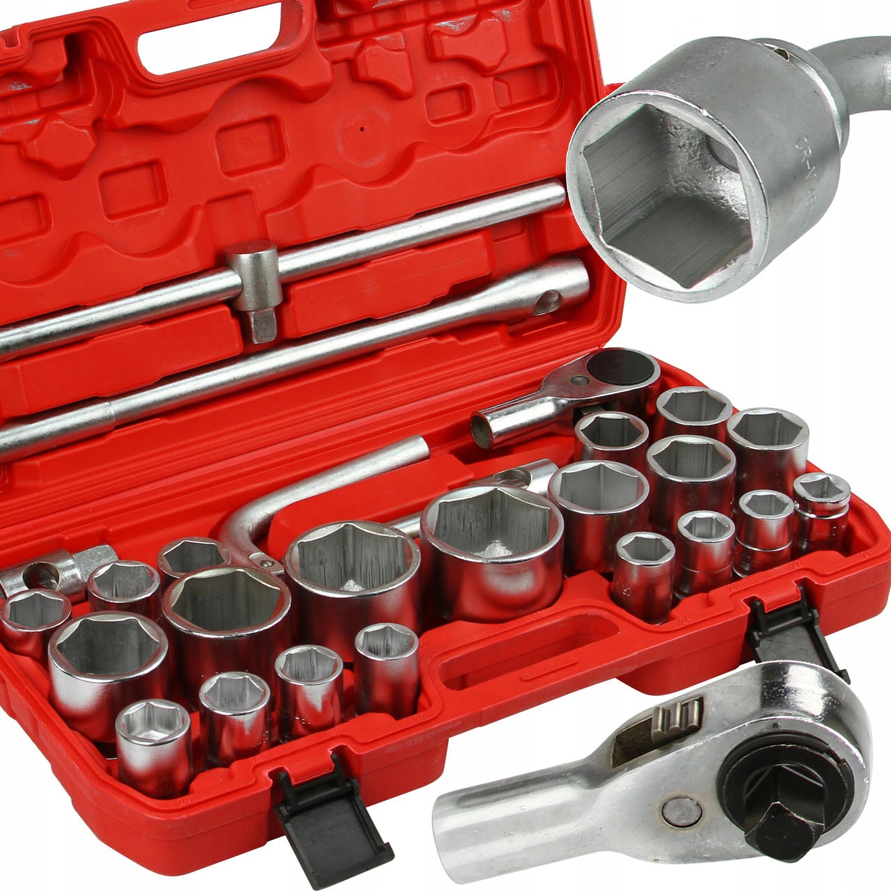 Nástrčné Kľúče 26 ks 3/4" 1" 21-65 mm 6-hran