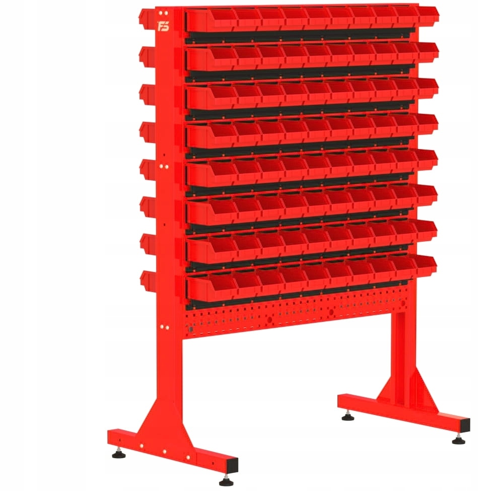 ST 110-24-P2 Stojak Narzędziowy w zestawie z listw Kolor czerwony
