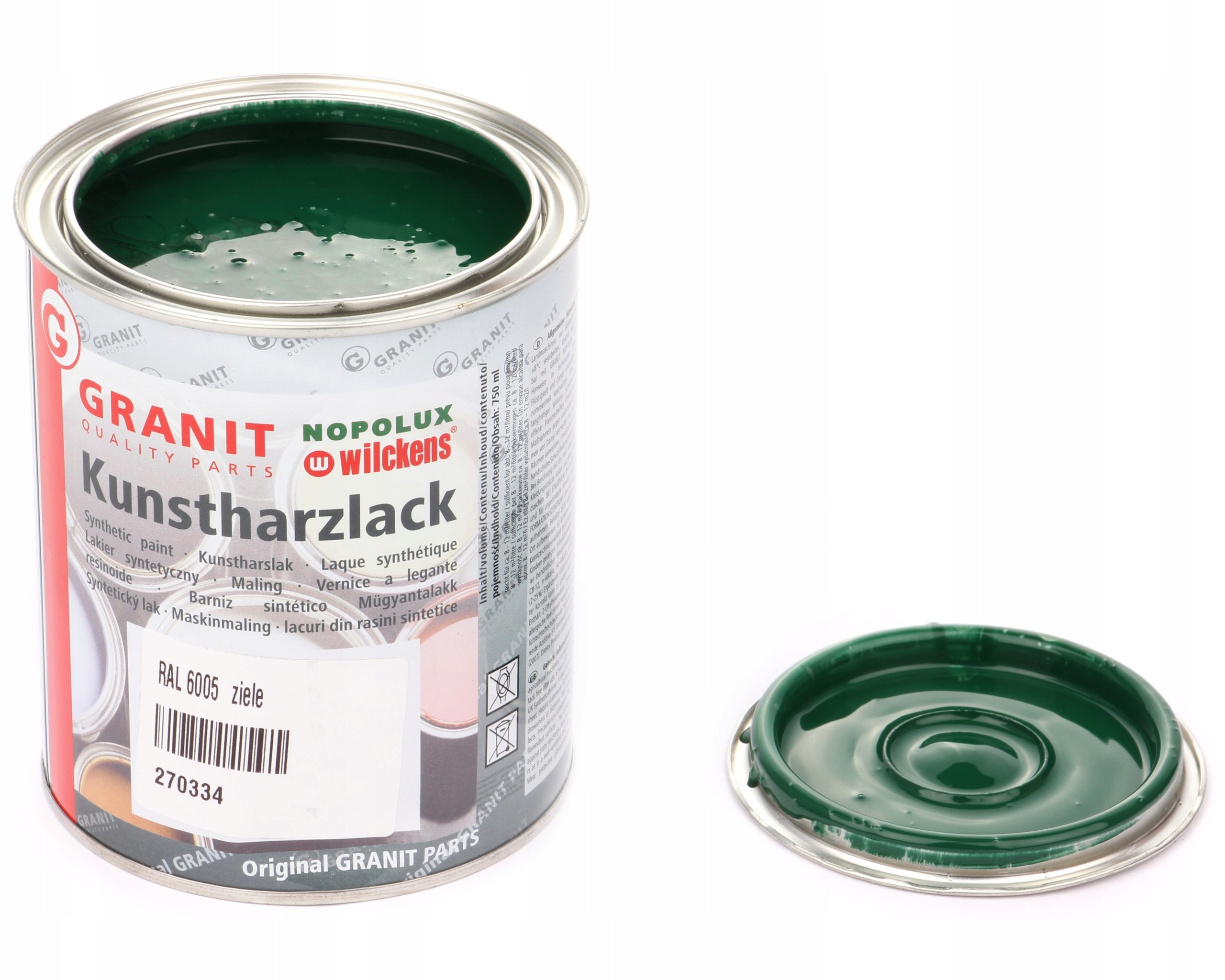 lak, barva strojů Ral 6005 10l Wilckens Granit