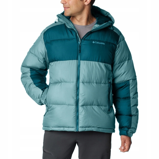 Prošívaná bunda s kapucí Columbia Pike Lake II Hooded Tyrkysová XL