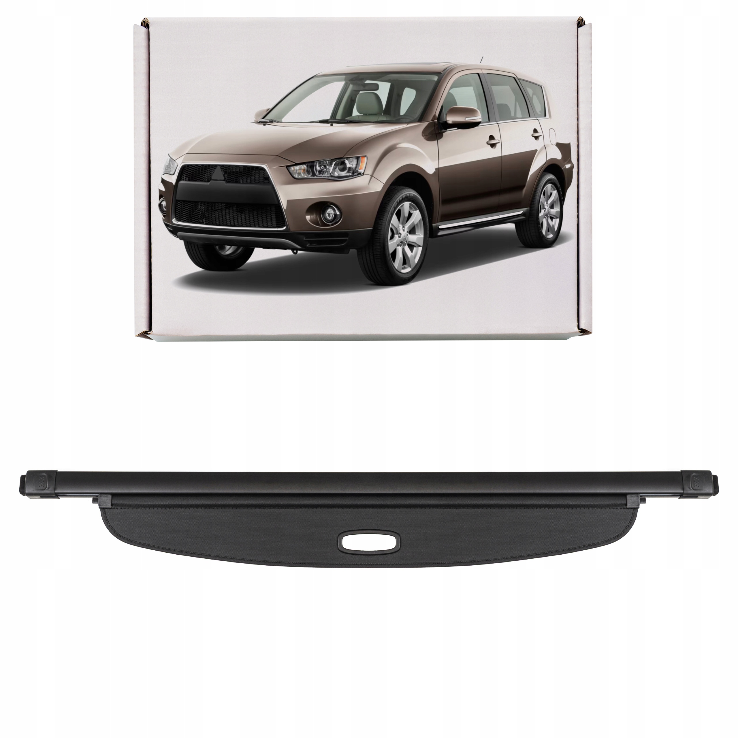 mitsubishi Outlander II CW 2006-2012 ролета багажника черный