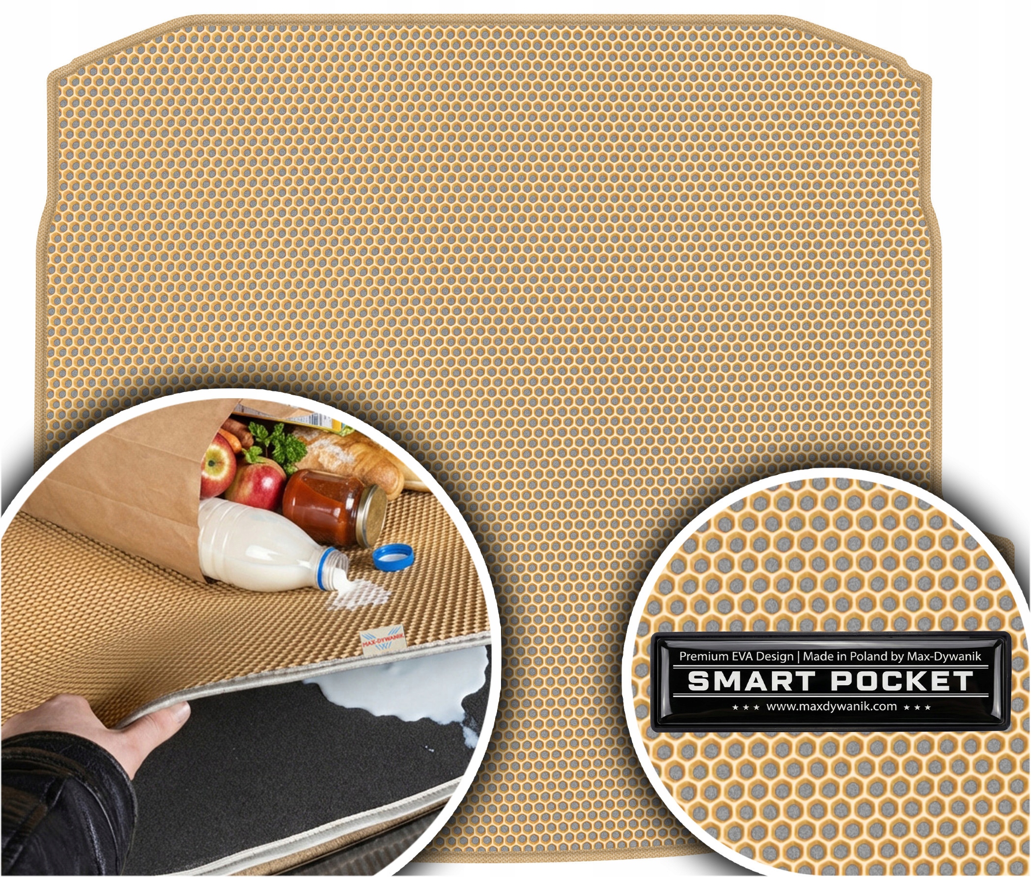 Audi A3 IV 8Y Sedan od roku 2020. Vložka batožinového priestoru Eva Smart Pocket Béžová