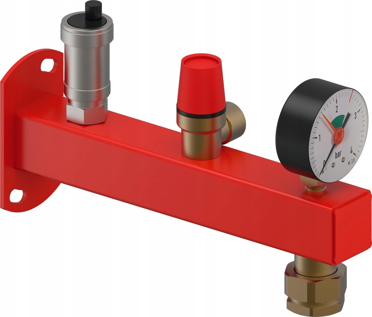 Bezpečnostní skupina 3 bar s připojením na nádobu 3/4" Uponor Fluvia