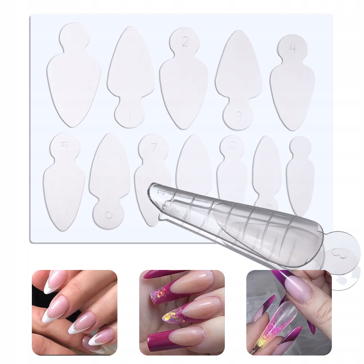 Formy silikonowe do DUAL FORM do frencha MIGDAŁ Kod producenta 5903990533884