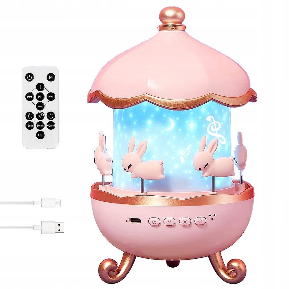 PROJEKTOR Jednorożec POZYTYWKA LAMPKA NOCNA LED