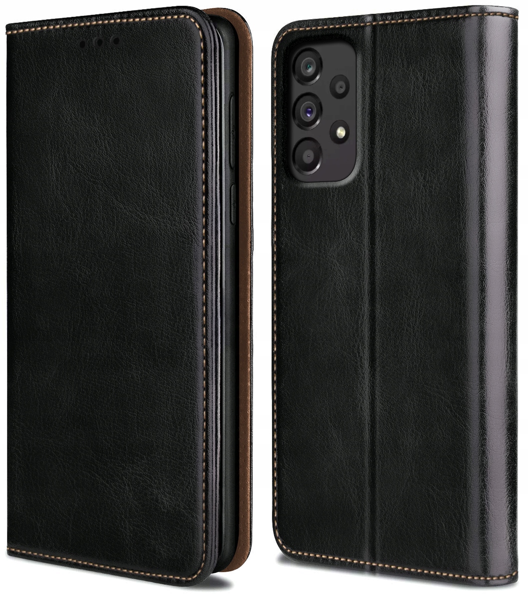

Etui Skórzane do Samsung A53 5G Portfel Szkło 9H