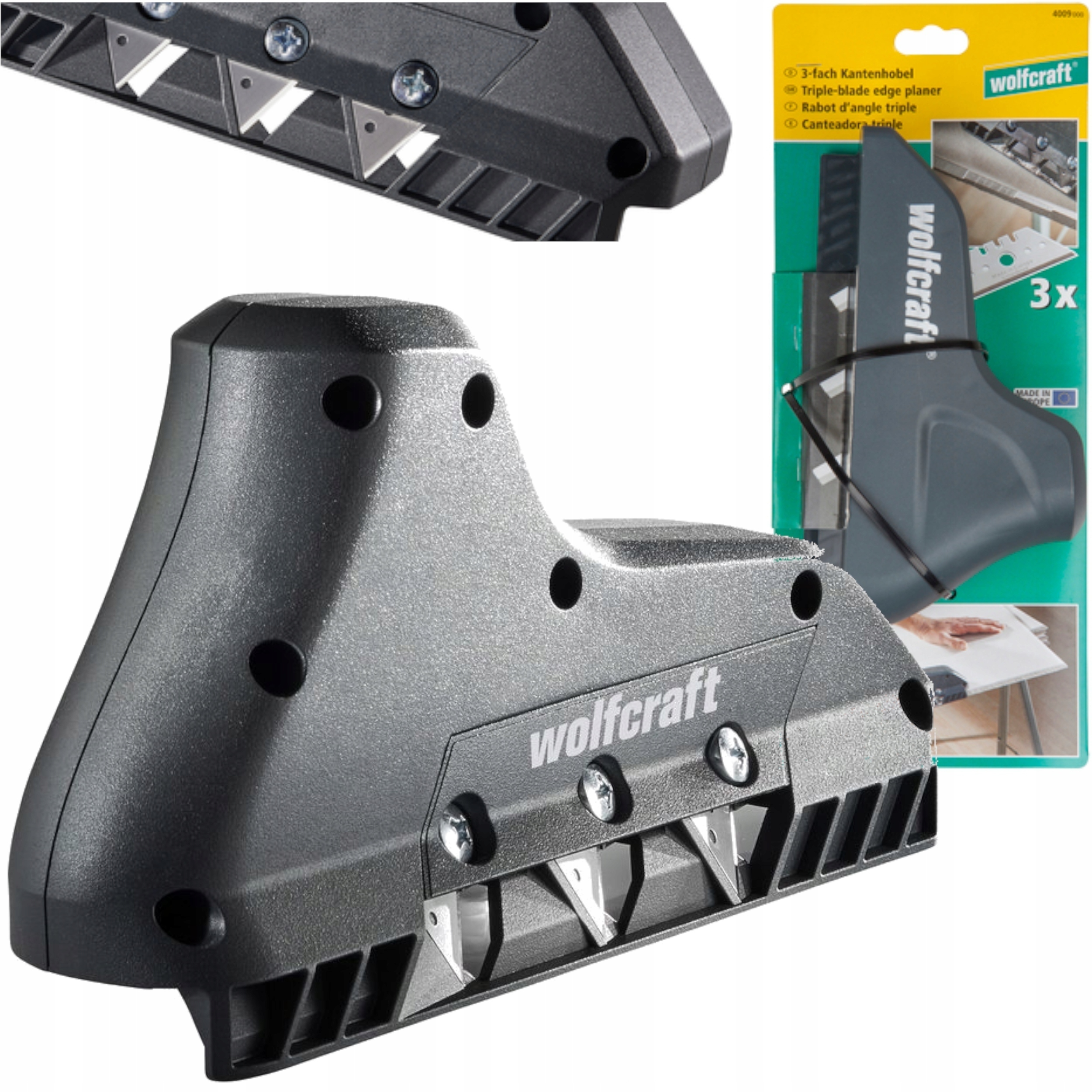 Wolfcraft Hoblík Pro Zkosení Desek G-k 35° S Vyměnitelnou Čepelí