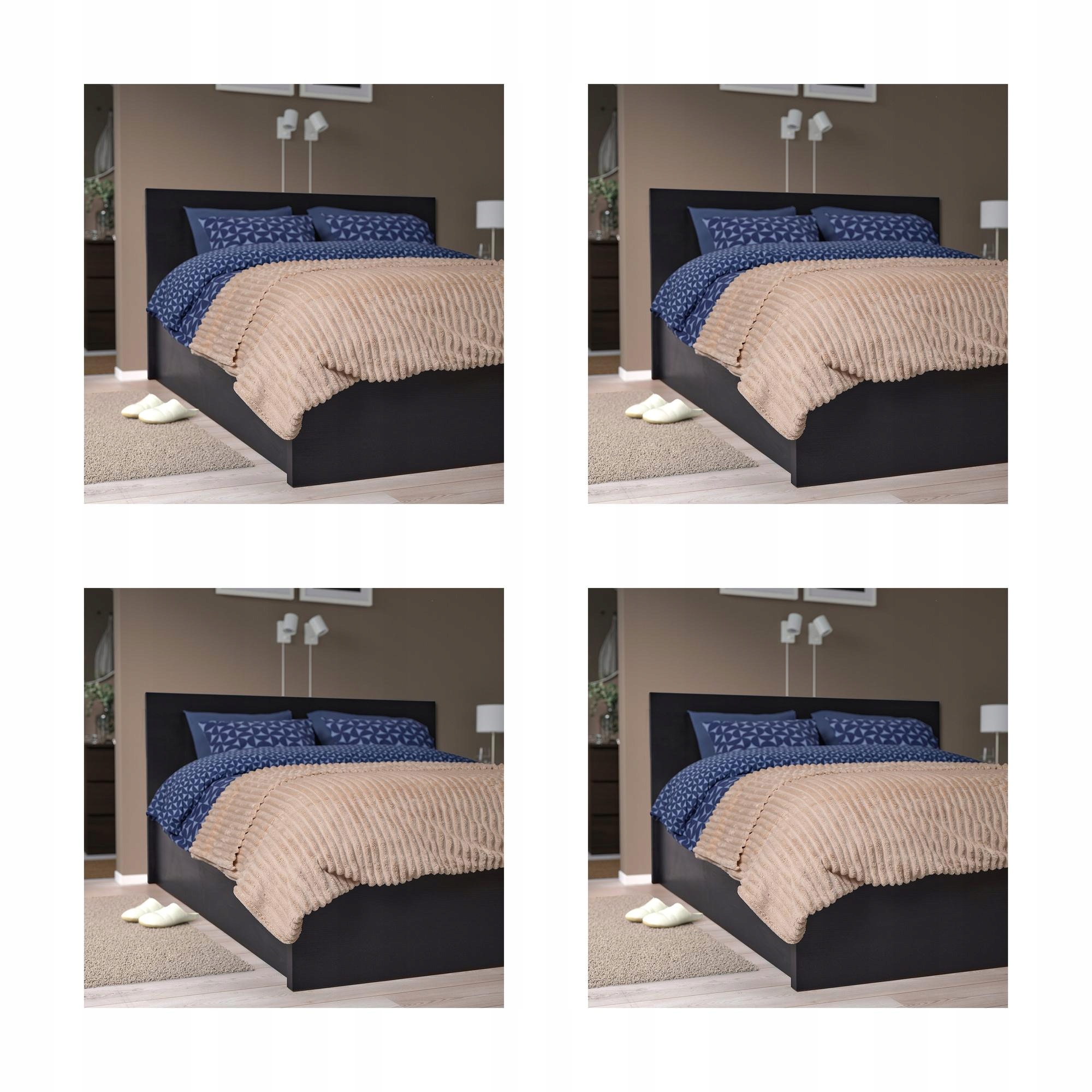 4 ks Gullstrale Přehoz světle béžový 230 x 250 cm