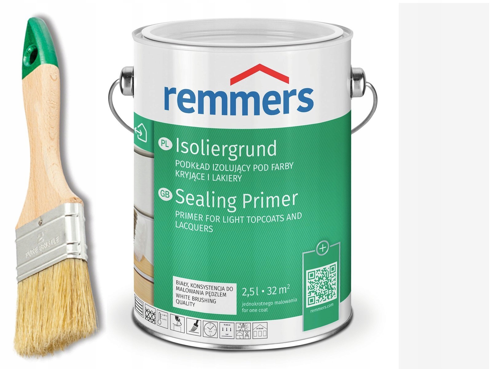 

Isoliergrund Remmers podkład do drewna Biały 2,5 L