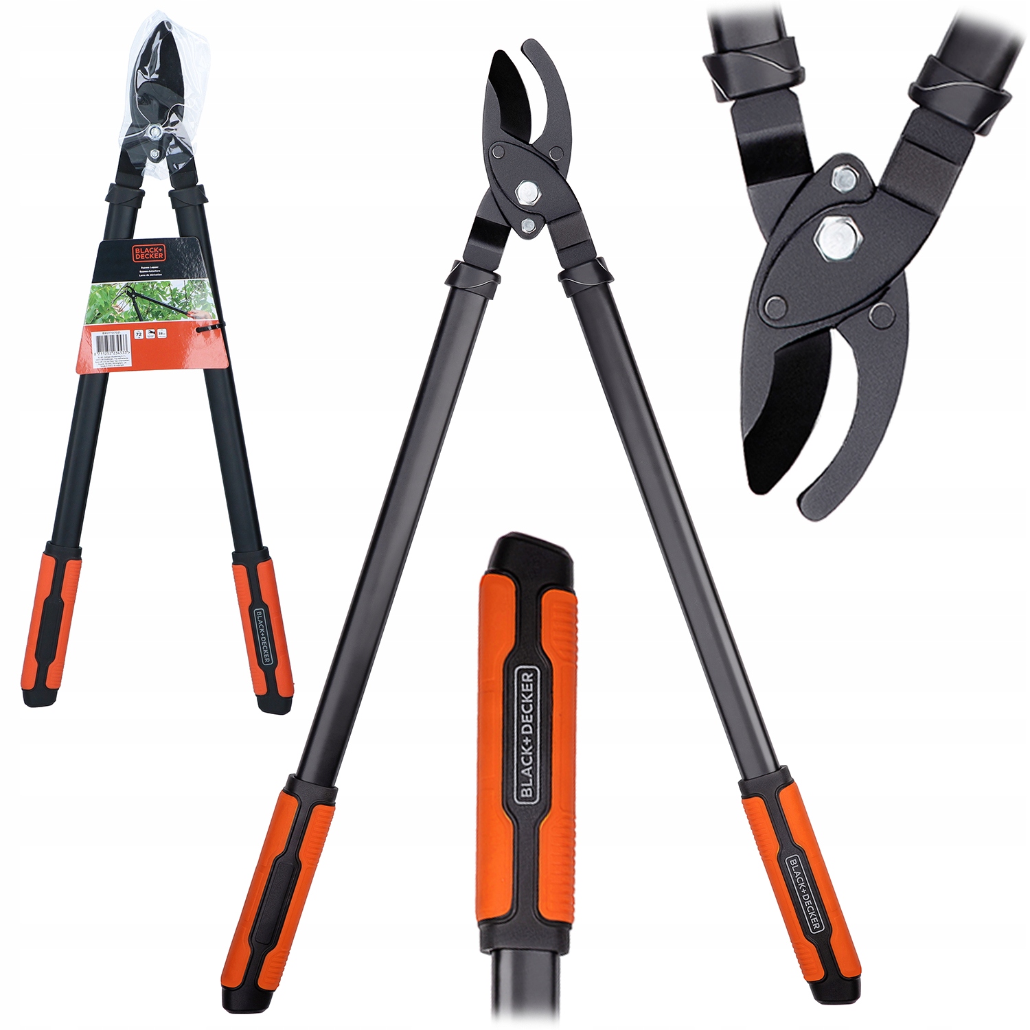 NOŻYCE SEKATOR DO OGRODU RĘCZNY Black&Decker ŻYWOPŁOTU KRZEWÓW OGRODOWE