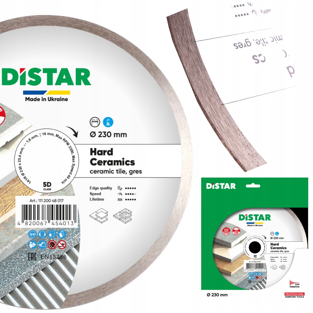 Distar tarcza diamentowa Hard Ceramics 230x25,4mm 20048017 ceramika gres