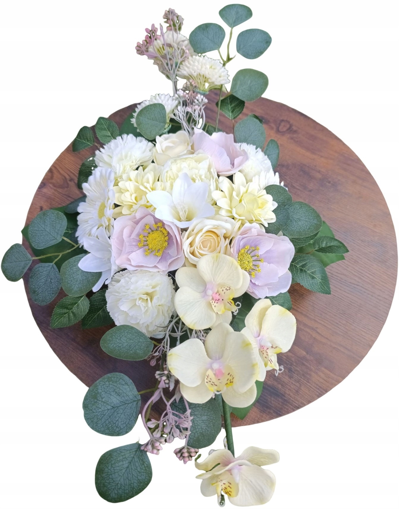 Dekorace Svazek Velký Umělé Květy Kompozice Na Hrob Hřbitov Orchidej